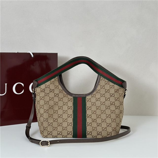 Gucci Giglio Small Tote Bag 860845 Brown Canvas-3.jpg