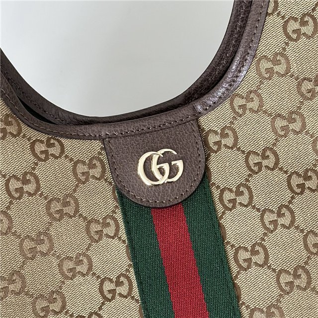 Gucci Giglio Small Tote Bag 860845 Brown Canvas-5.jpg