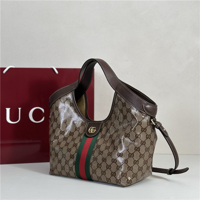 Gucci Giglio Small Tote Bag 860845 Brown Fabric-2.jpg