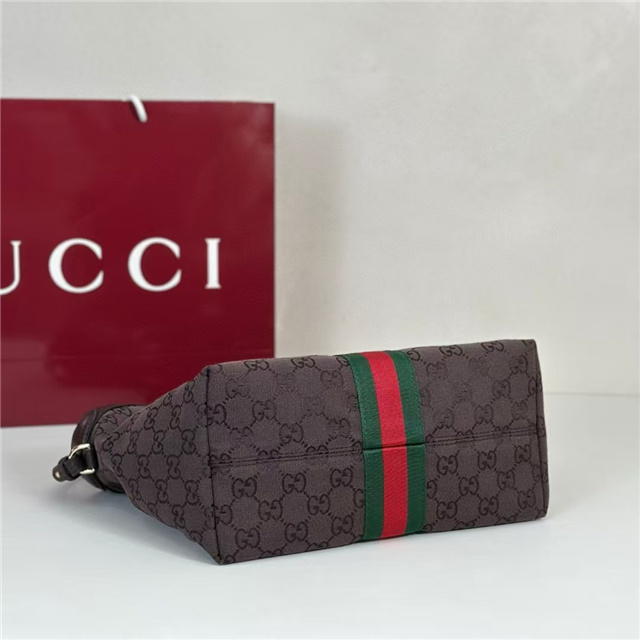 Gucci Giglio Small Tote Bag 860845 Dark Brown Canvas-4.jpg