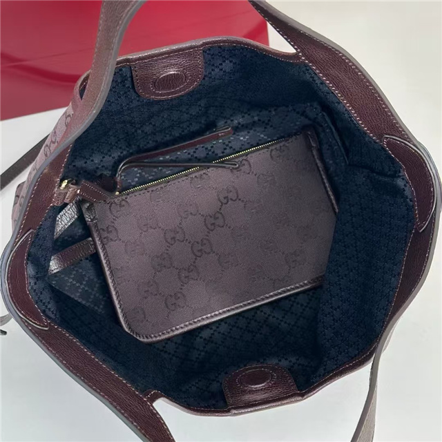 Gucci Giglio Small Tote Bag 860845 Dark Brown Canvas-6.jpg
