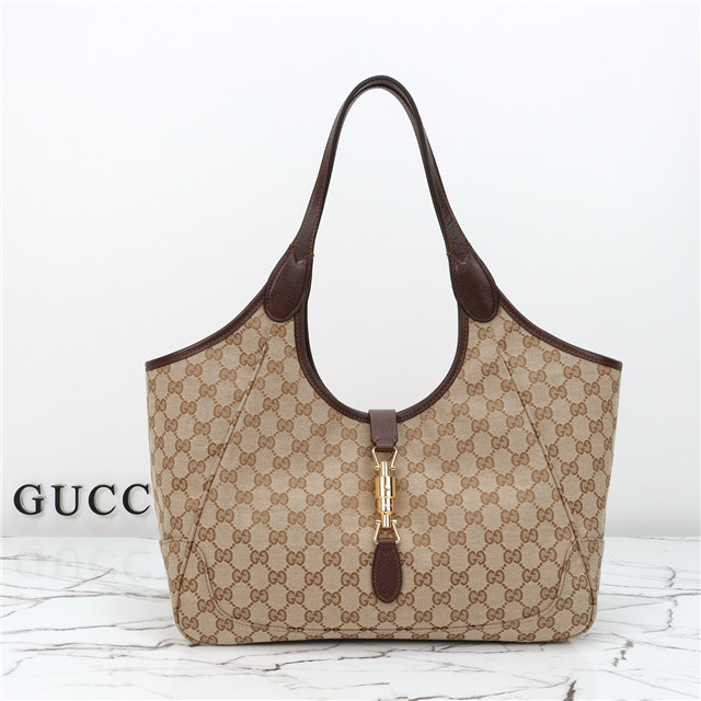 Gucci Mercato Medium Tote Bag 866645 Brown Canvas
