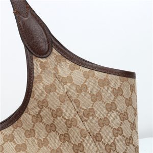 Mercato Medium Tote Bag 866645 Brown Canvas-6.jpg