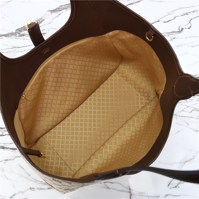 Mercato Medium Tote Bag 866645 Brown Canvas-9.jpg