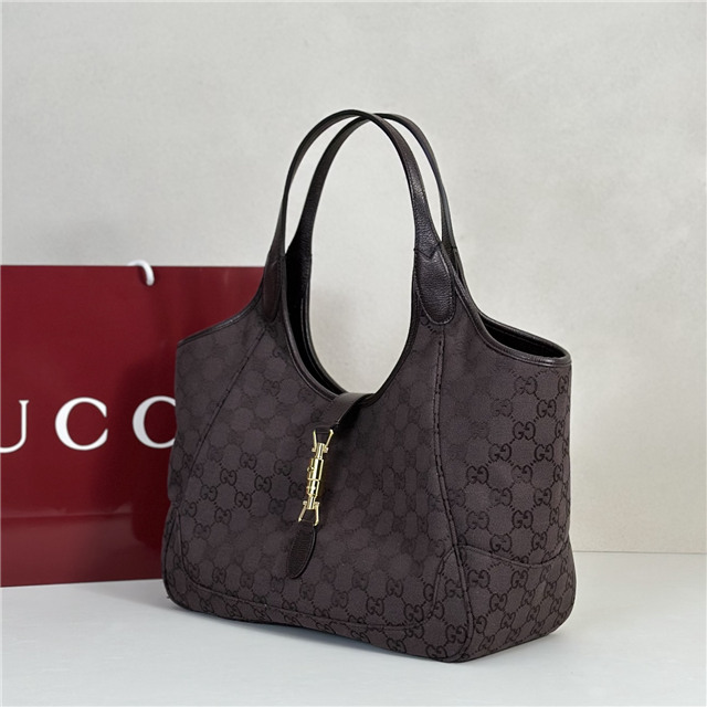 Mercato Medium Tote Bag 866645 Dark Brown Canvas-2.jpg