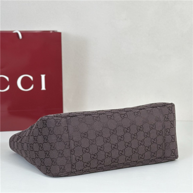 Mercato Medium Tote Bag 866645 Dark Brown Canvas-4.jpg