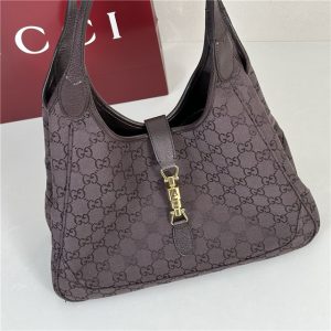Mercato Medium Tote Bag 866645 Dark Brown Canvas-5.jpg