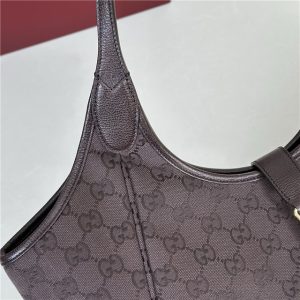 Mercato Medium Tote Bag 866645 Dark Brown Canvas-7.jpg