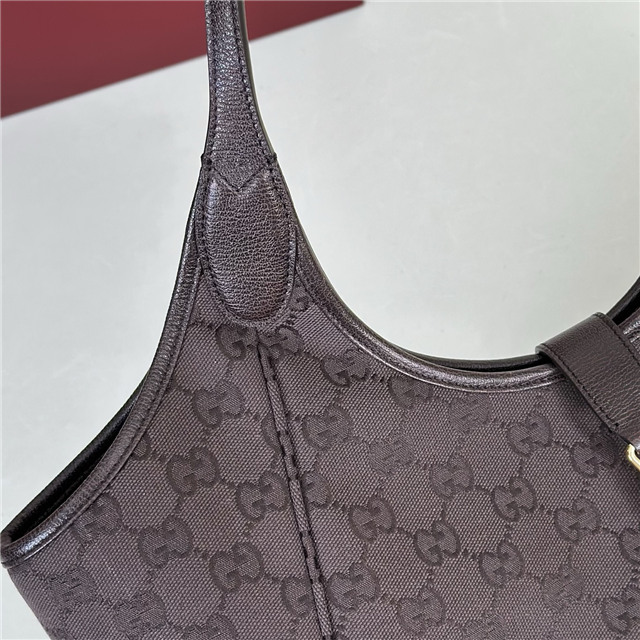 Mercato Medium Tote Bag 866645 Dark Brown Canvas-7.jpg