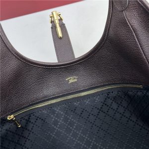 Mercato Medium Tote Bag 866645 Dark Brown Canvas-8.jpg