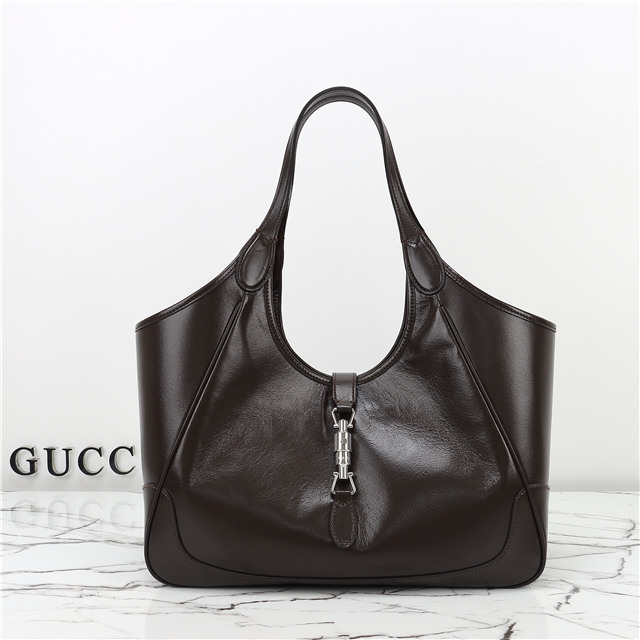 Mercato Medium Tote Bag 866645 Dark Brown Leather