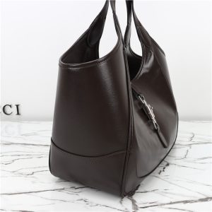 Mercato Medium Tote Bag 866645 Dark Brown Leather-3.jpg