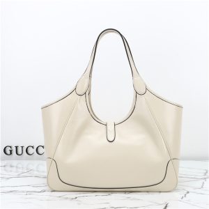 Mercato Medium Tote Bag 866645 White Leather-4.jpg