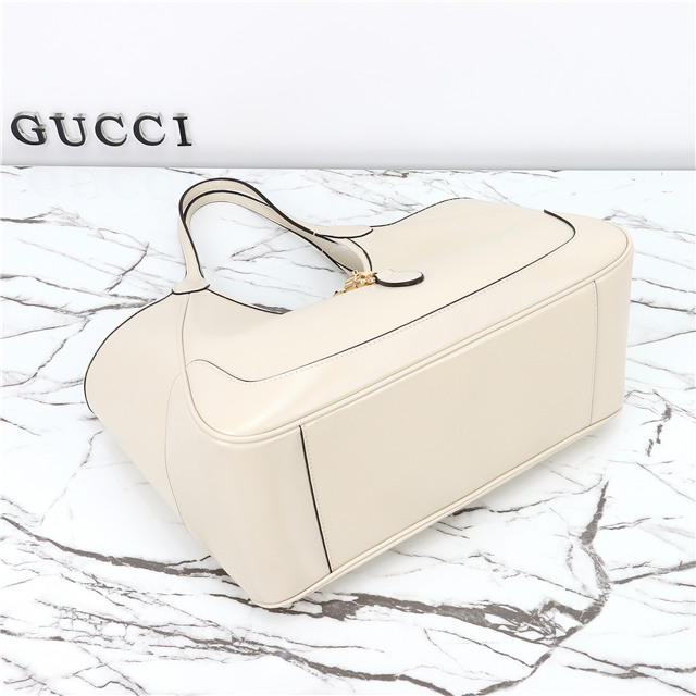 Mercato Medium Tote Bag 866645 White Leather-5.jpg