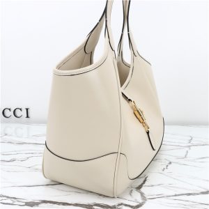 Mercato Medium Tote Bag 866645 White Leather-6.jpg