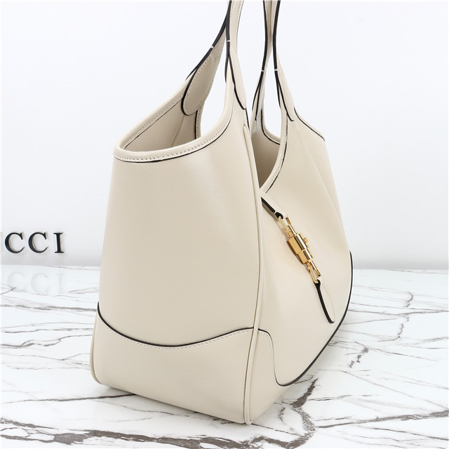 Mercato Medium Tote Bag 866645 White Leather-6.jpg