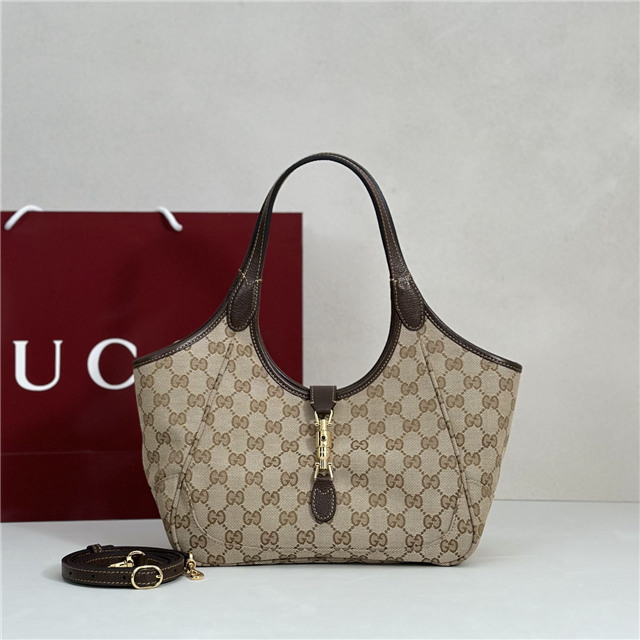 Gucci Mercato Small Tote Bag 866646 Brown Canvas
