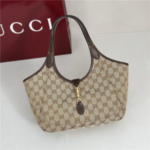 Mercato Small Tote Bag 866646 Brown Canvas-5.jpg