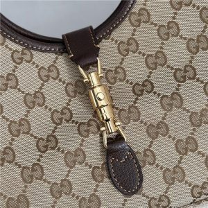 Mercato Small Tote Bag 866646 Brown Canvas-6.jpg