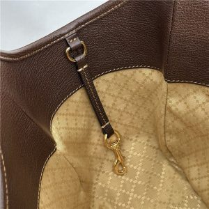 Mercato Small Tote Bag 866646 Brown Canvas-8.jpg