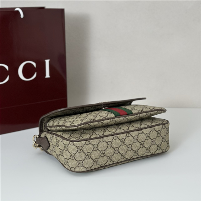 Ophidia Medium Top Handle Bag 836842 Brown-4.jpg