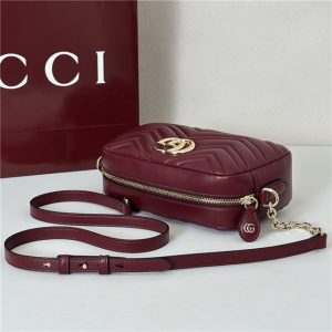 GG Marmont Small Camera Bag 855273 Rosso Ancora Red-5.jpg