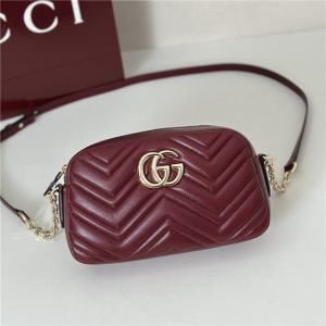 GG Marmont Small Camera Bag 855273 Rosso Ancora Red-6.jpg
