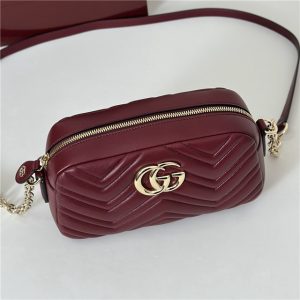 GG Marmont Small Camera Bag 855273 Rosso Ancora Red-8.jpg