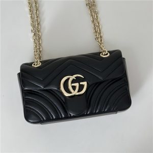 GG Marmont Small Shoulder Bag 837280 Black-6.jpg