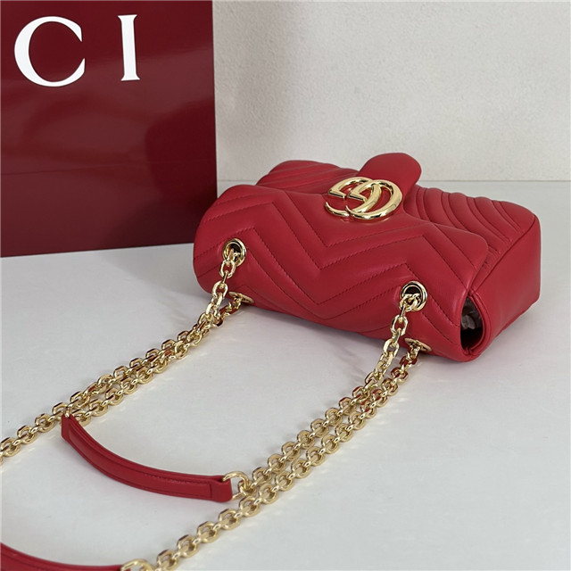 GG Marmont Small Shoulder Bag 837280 Bright Red-4.jpg