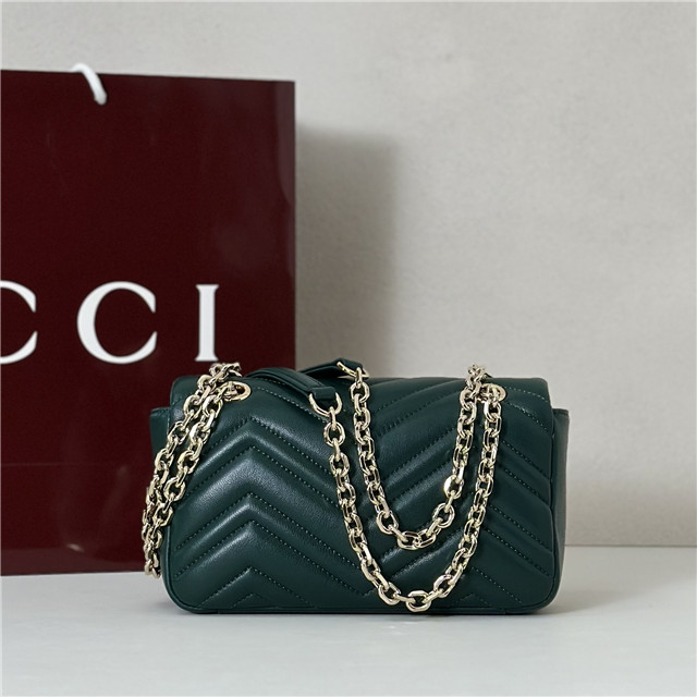 GG Marmont Small Shoulder Bag 837280 Green-3.jpg