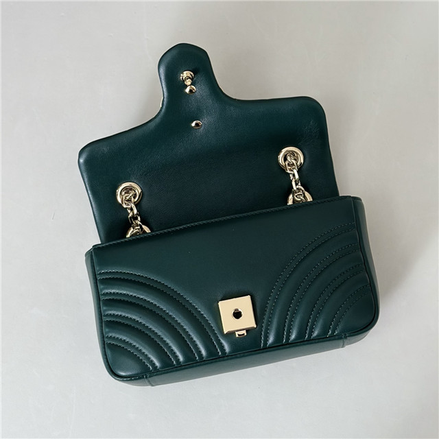 GG Marmont Small Shoulder Bag 837280 Green-8.jpg