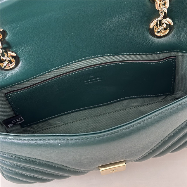 GG Marmont Small Shoulder Bag 837280 Green-9.jpg