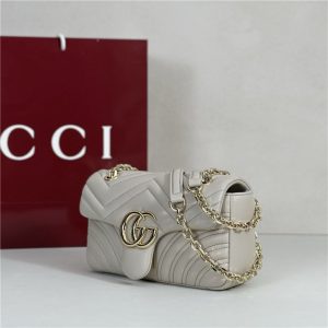 GG Marmont Small Shoulder Bag 837280 Light Grey-2.jpg