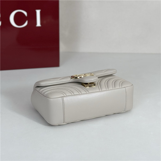 GG Marmont Small Shoulder Bag 837280 Light Grey-5.jpg