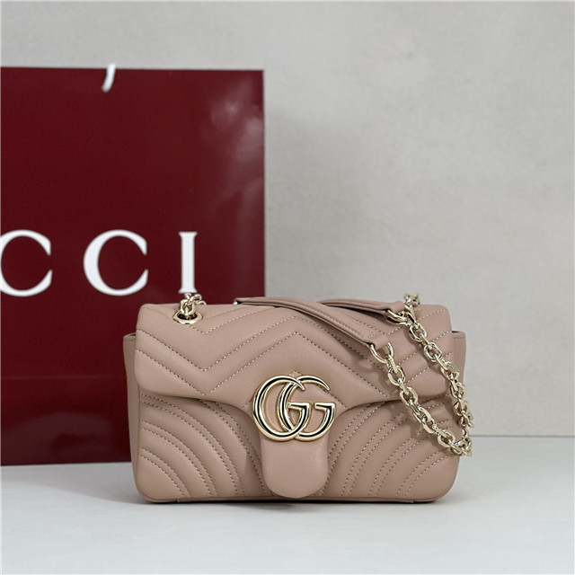 Gucci GG Marmont Small Shoulder Bag 837280 Pink Beige