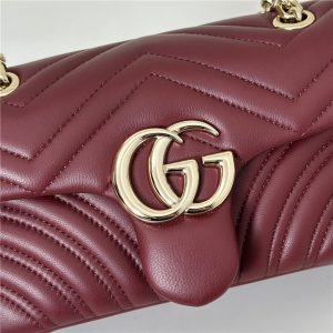 GG Marmont Small Shoulder Bag 837280 Rosso Ancora Red-6.jpg