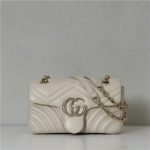 GG Marmont Small Shoulder Bag 837280 White-1.jpg
