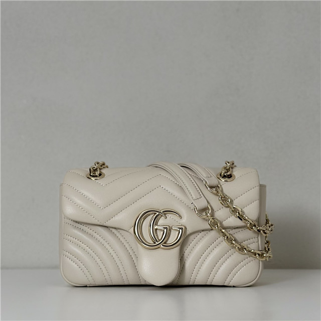 Gucci GG Marmont Small Shoulder Bag 837280 White