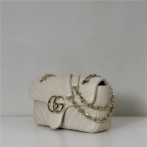 GG Marmont Small Shoulder Bag 837280 White-2.jpg
