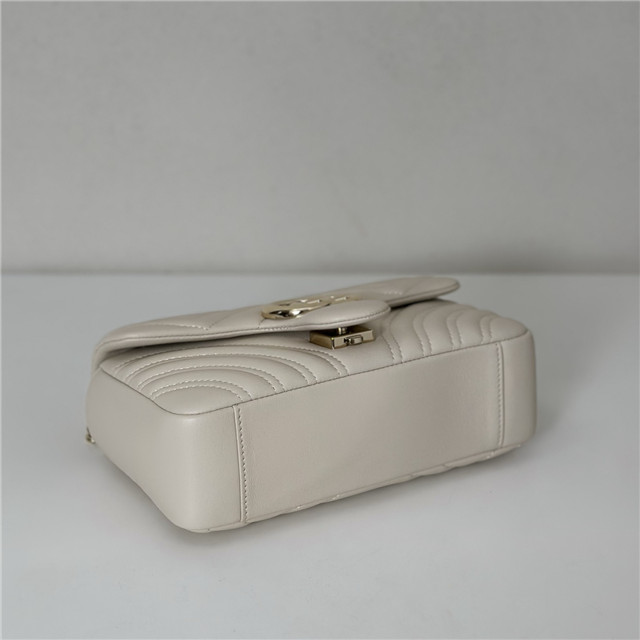 GG Marmont Small Shoulder Bag 837280 White-4.jpg