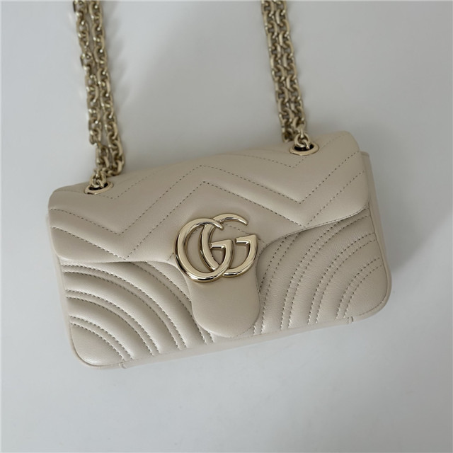 GG Marmont Small Shoulder Bag 837280 White-5.jpg