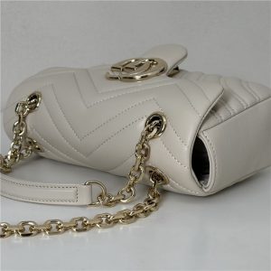 GG Marmont Small Shoulder Bag 837280 White-6.jpg