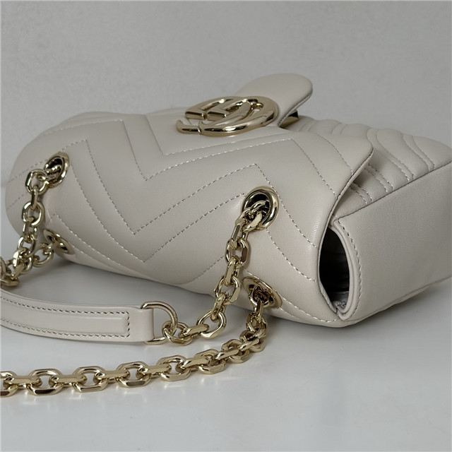 GG Marmont Small Shoulder Bag 837280 White-6.jpg