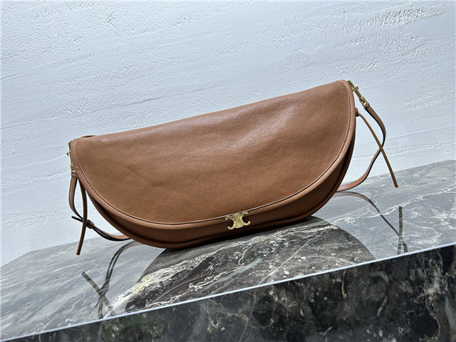 Celine Halfmoon Soft Triomphe Bag 124142 Soft Tan