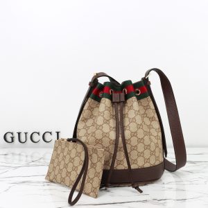 Gucci Venice small bucket bag Brown Canvas