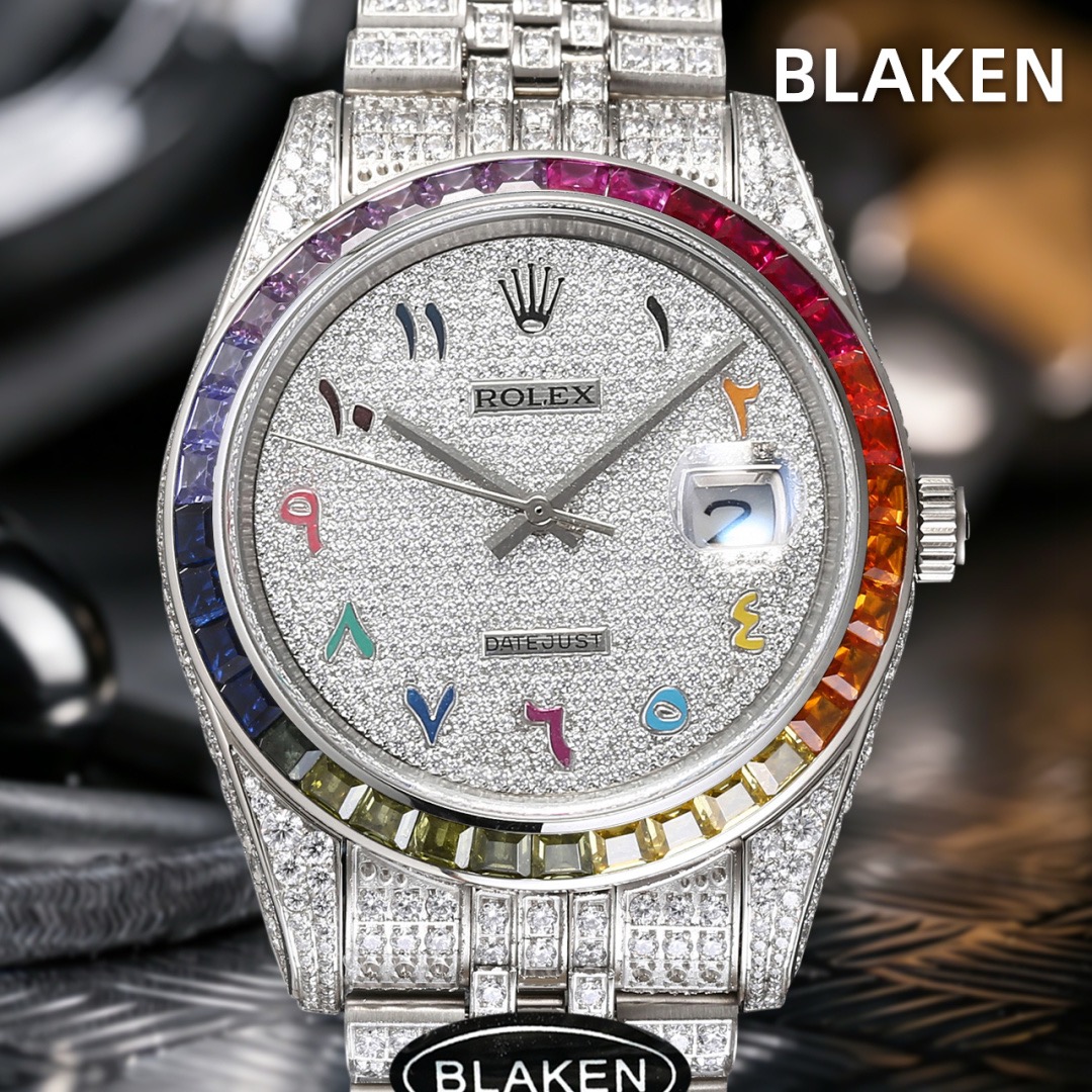 Rolex-Datejust-126300-Iced-Out-Rainbow-gallery-2