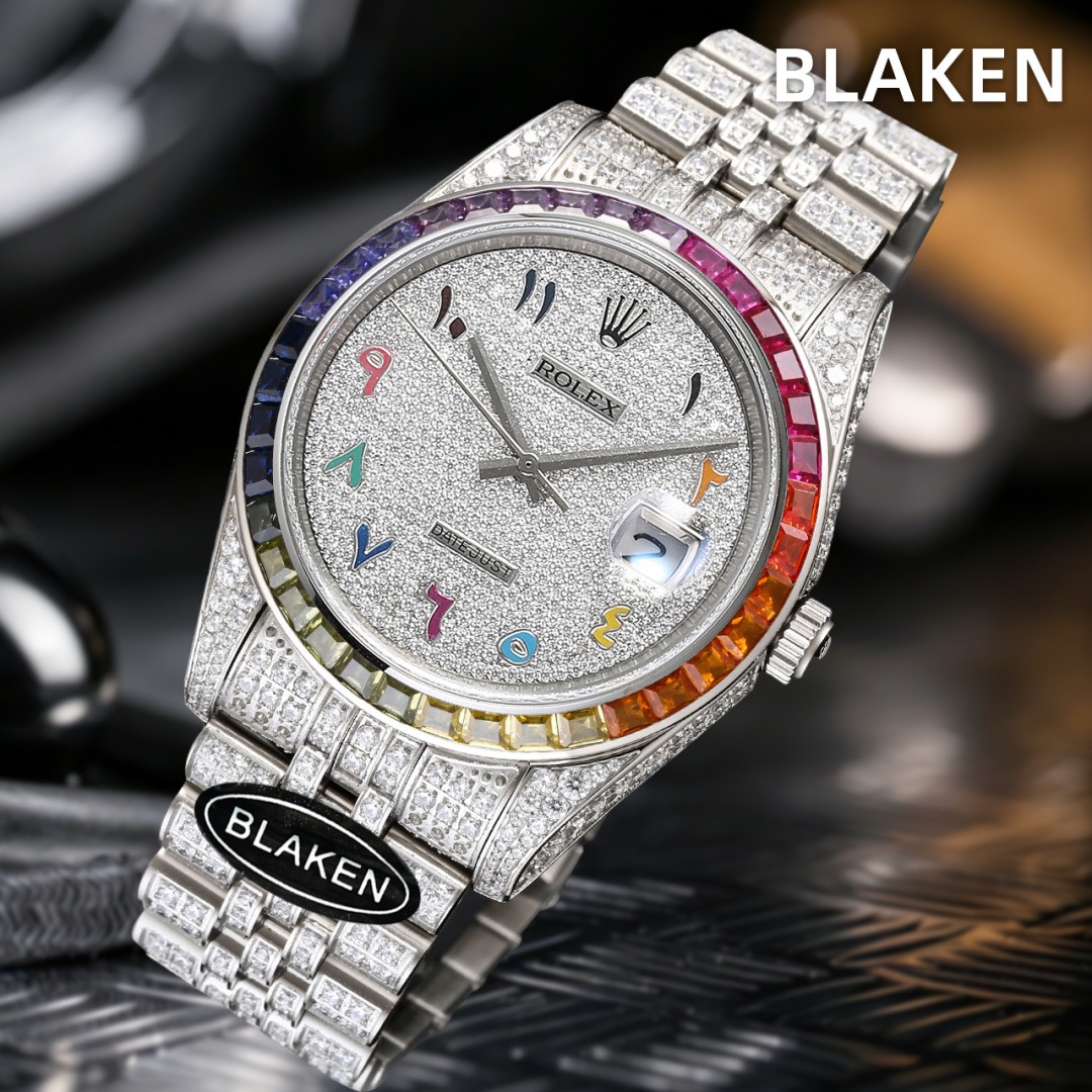 Rolex-Datejust-126300-Iced-Out-Rainbow-gallery-3