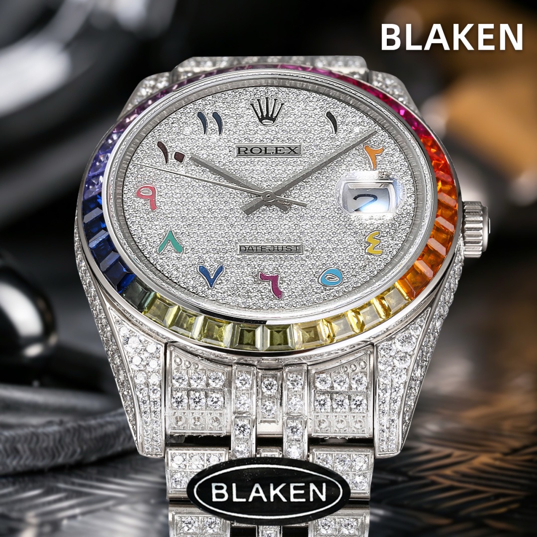 Rolex-Datejust-126300-Iced-Out-Rainbow-gallery-5