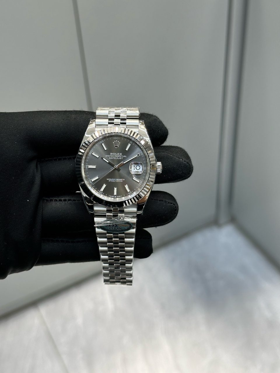 Rolex Datejust 126300 Stainless Steel Grey Dial  